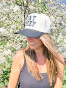 Western Eat Beef Embroidered Trucker Hat