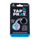 Tap To Pray® Acrylic Keychain: Blue Mountains + Cross - Buenz Gifts