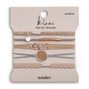 "Wonder" Moon & Stars Hair Tie Bracelets: Large