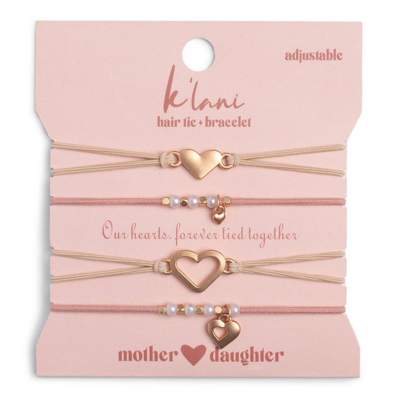 "Mother/Daughter"  Hair Tie Bracelets