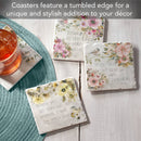Sunny Scriptures Assorted Image Tumbled Tile Coaster 4 Pack