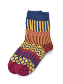 Rufia - 5 Pairs Bohemian Wool-Blend Socks Set: 7020 / ONE SIZE - Buenz Gifts