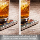 Meadowbrook Farm Assorted Image Tumbled Tile Coaster 4 Pack