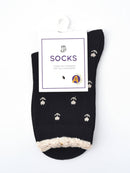 Rufia - Floral Lace Trim Socks: White / One Size - Buenz Gifts