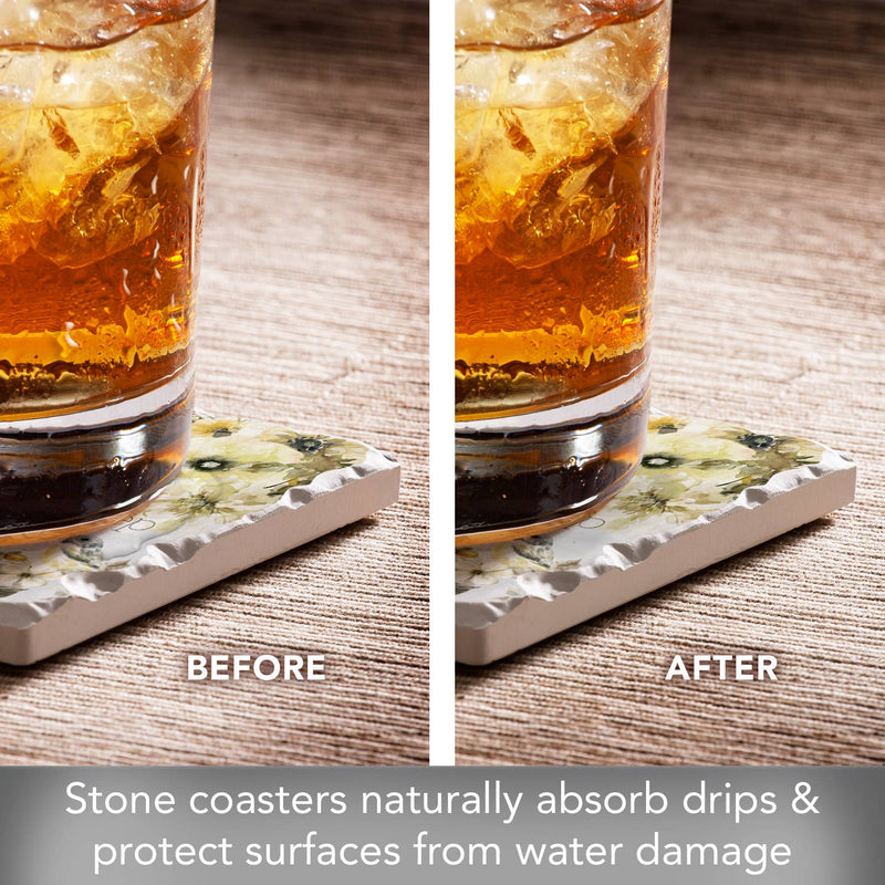 Sunny Scriptures Assorted Image Tumbled Tile Coaster 4 Pack