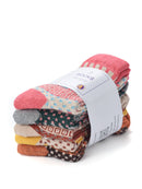 Rufia - 5 Pairs Bohemian Wool-Blend Socks Set: 7020 / ONE SIZE - Buenz Gifts