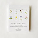 Assorted garden flowers notecard set - Buenz Gifts