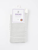 Rufia - Colorful Striped Mid-Calf Socks: Blue / One Size - Buenz Gifts