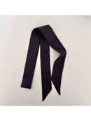 Scarvii - Vintage Floral Pattern Skinny Scarf: Black - Buenz Gifts
