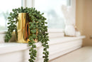 Trailing Faux Succulent in Shiny Gold Pot