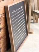 May Today There Be Peace Within | Wall Decor Made in the USA: White / Dark Walnut / 17x17"