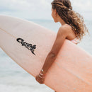 "Surf" Surfboard with Silver Accents Hair Tie Bracelets: Small
