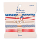"Free" Patriotic Hair Tie Bracelets: Large - Buenz Gifts
