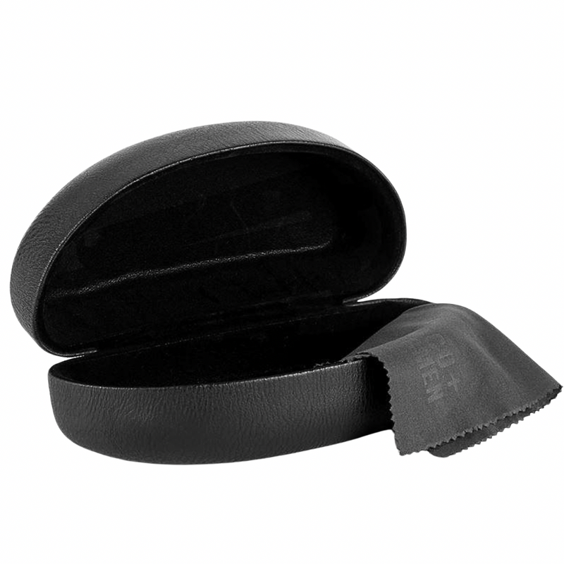 Black Sunglasses Case With Cleaning Cloth