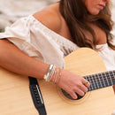 "Rise" Gold Sun Hair Tie Bracelets: Large