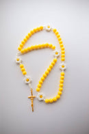 Daisy Smiley Face Children's Rosary: Magenta - Buenz Gifts