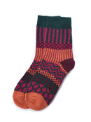Rufia - 5 Pairs Bohemian Wool-Blend Socks Set: 7020 / ONE SIZE - Buenz Gifts