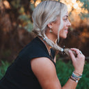 "Flourish" Natural Butterfly Hair Tie Bracelets: Medium