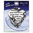 God Is Never More Than a Prayer Away Visor Clip - Buenz Gifts