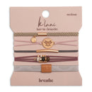 "Breathe" Lotus Flower Yoga Inspired Hair Tie Bracelets: Medium