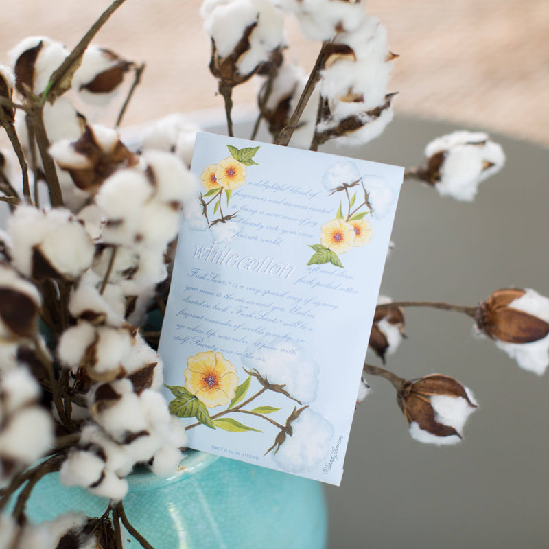Fresh Scents | White Cotton Sachets | Clean, Laundry Scent