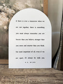If There Is Ever a Tomorrow Arch | Nursery Decor: 7x10"