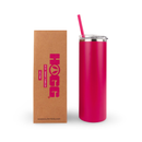 20oz POWDER COATED SKINNY TUMBLER: Hot Pink - Buenz Gifts