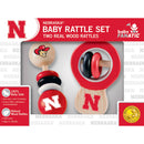 Nebraska Cornhuskers - Baby Rattles 2-Pack