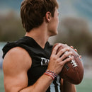 "Game Day" Red/White/Black Hair Bracelets