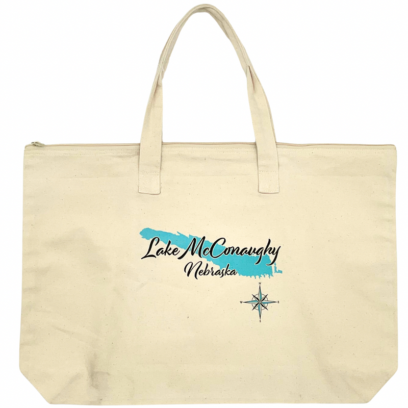 Lake McConaughy Fabric Canvas Tote - Buenz Gifts