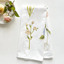 Garden flowers cotton flour sack tea towel - Buenz Gifts