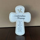 Confirmation Blessings Glitter Standing Cross - Buenz Gifts