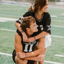 "Game Day" Red/White/Black Hair Bracelets