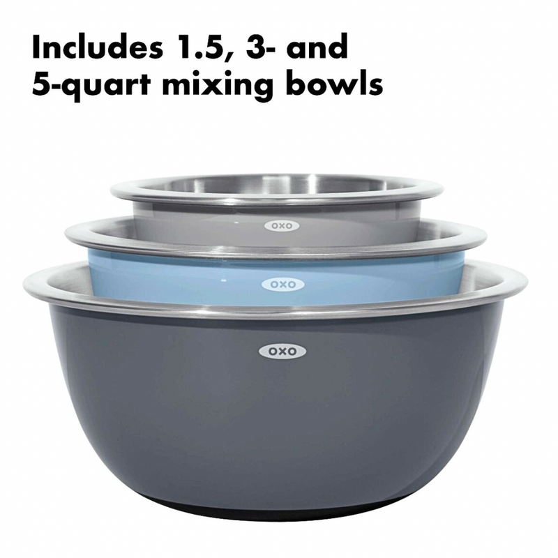 Oxo Good Grips Insulated Mixing Bowls 3 Piece Set - Buenz Gifts