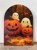 Pumpkin Ghosts Arch: 7x10" - Buenz Gifts