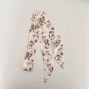 Scarvii - Vintage Floral Pattern Skinny Scarf: Khaki - Buenz Gifts