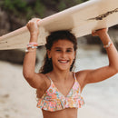 "Surf" Surfboard with Silver Accents Hair Tie Bracelets: Small
