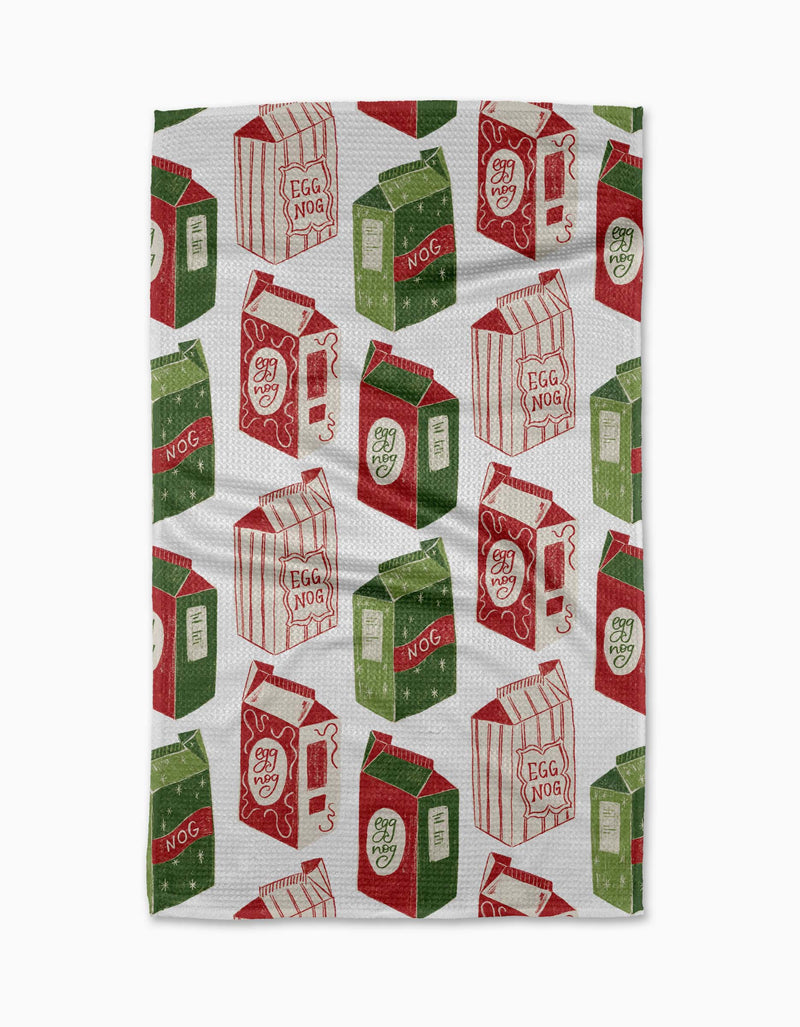 Christmas Eggnog Tea Towel