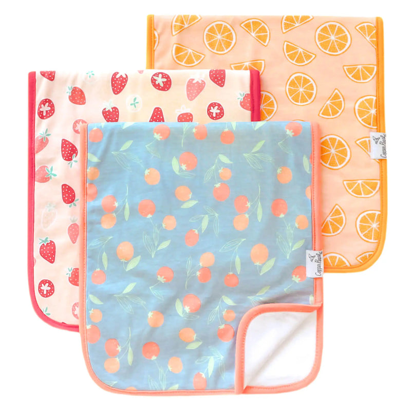 Copper Pearl Premium Burp Cloths 3 Pack