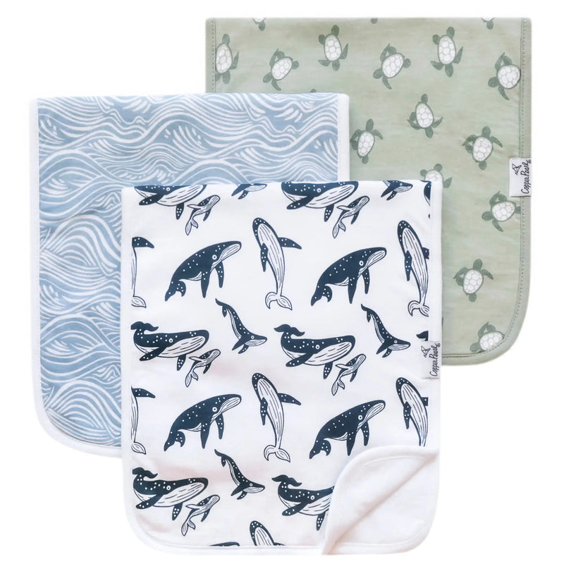 Copper Pearl Premium Burp Cloths 3 Pack