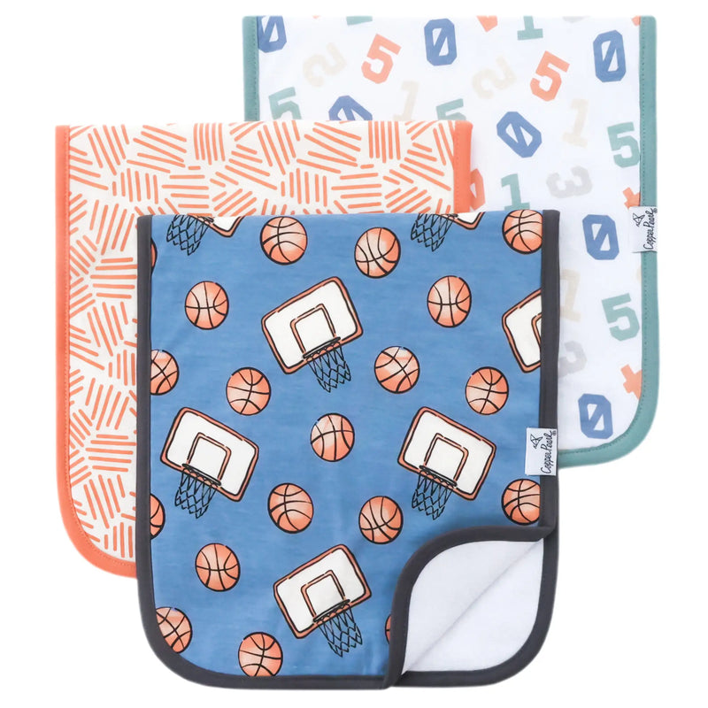 Copper Pearl Premium Burp Cloths 3 Pack