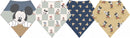 Copper Pearl Bandana Bib Sets 4 Pack