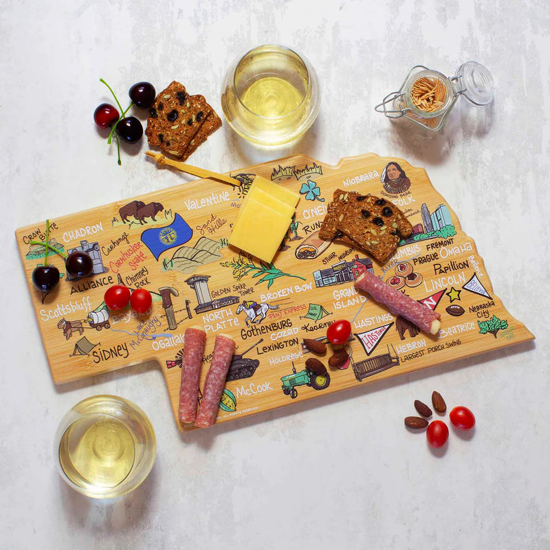 Nebraska Shaped Cutting/Charcuterie Board