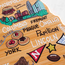 Nebraska Shaped Cutting/Charcuterie Board
