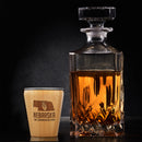 Nebraska Bamboo Engraved Shot Glass