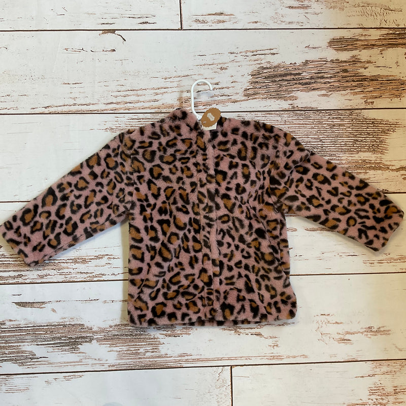 Fuzzy Leopard Jacket - Buenz Gifts