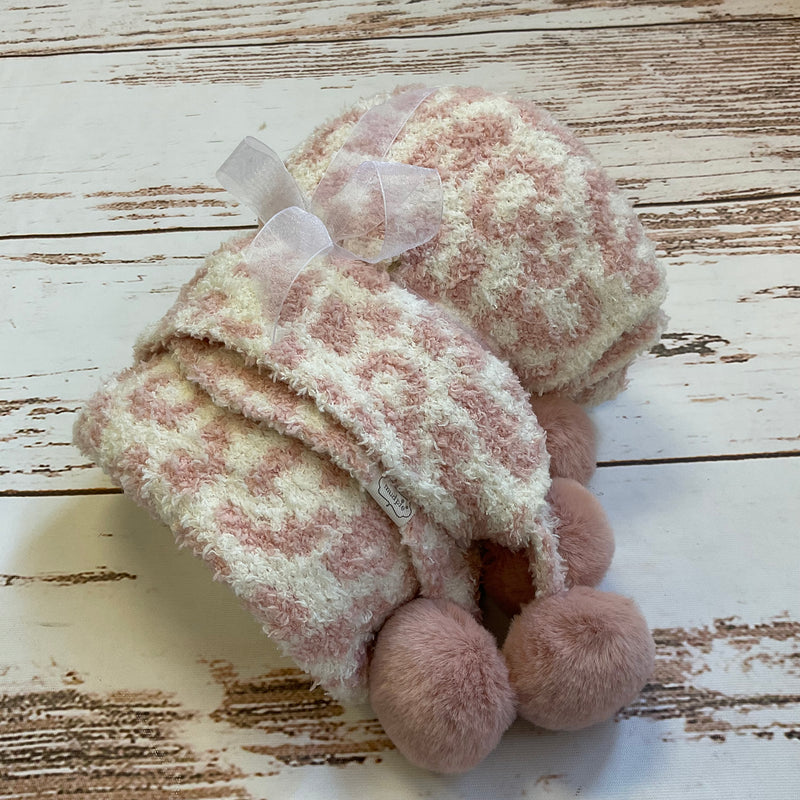 Pink Chenille Leopard Blanket - Buenz Gifts