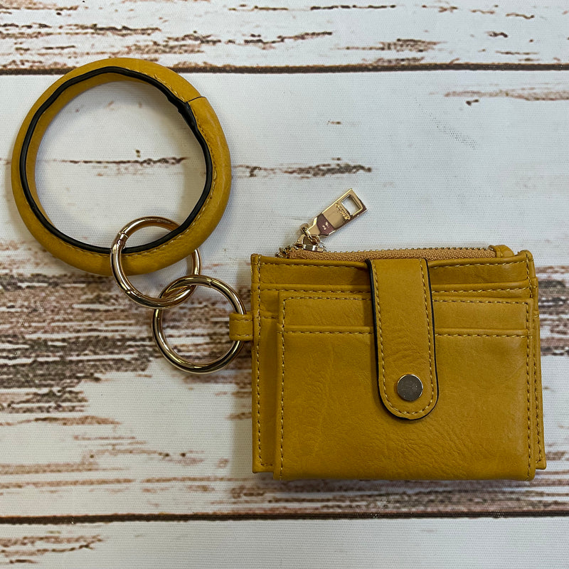 Sammie Mustard Wallet With Hoop - Buenz Gifts