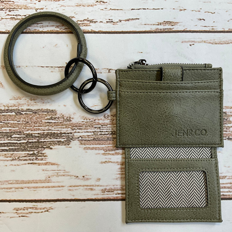 Sammie Olive Wallet With Hoop - Buenz Gifts