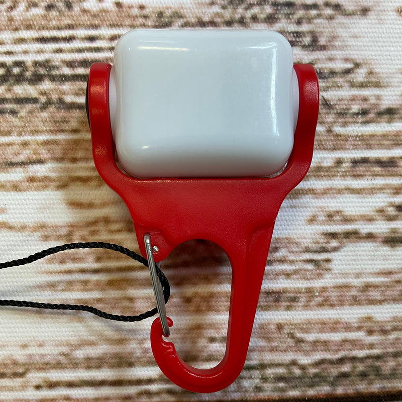 Red Flashlight Clip Keychain